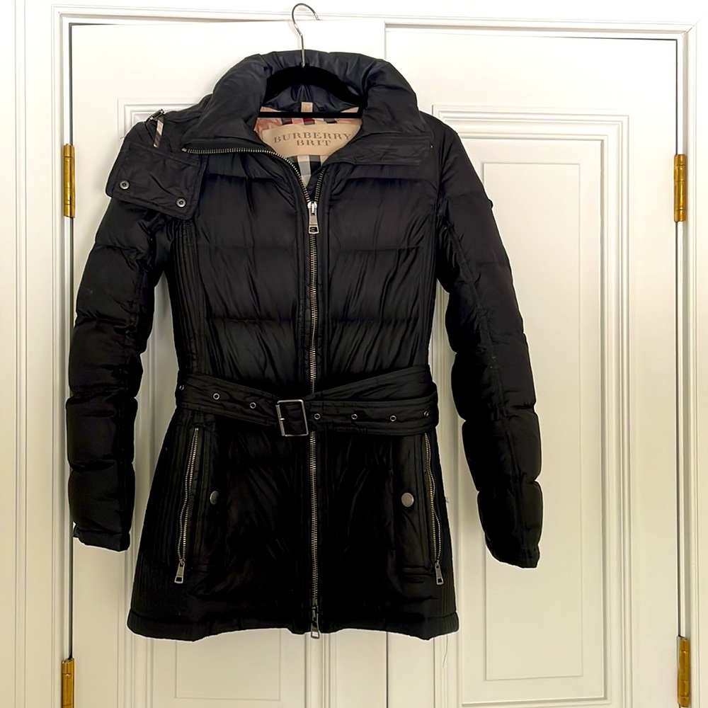 Burberry Brit Belted Puffer